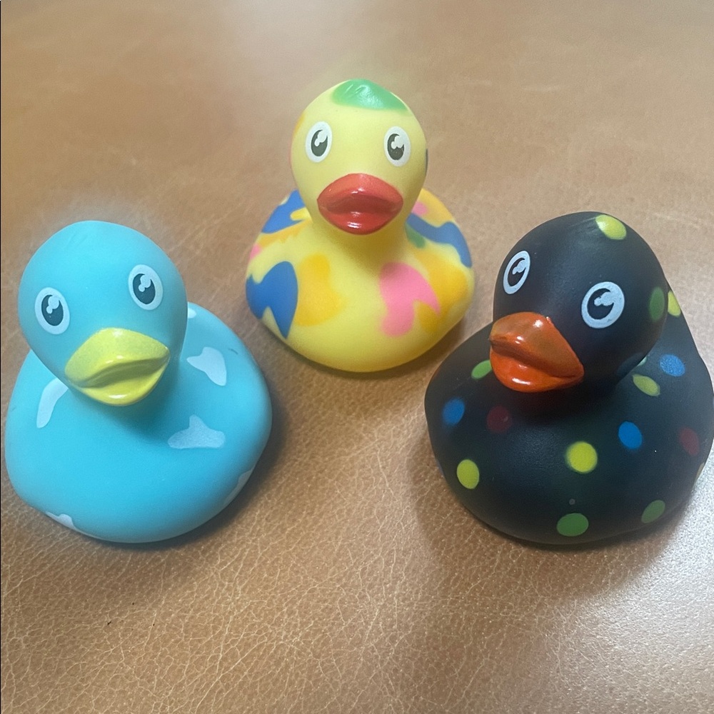 Colorful Rubber Duck Set of 3!